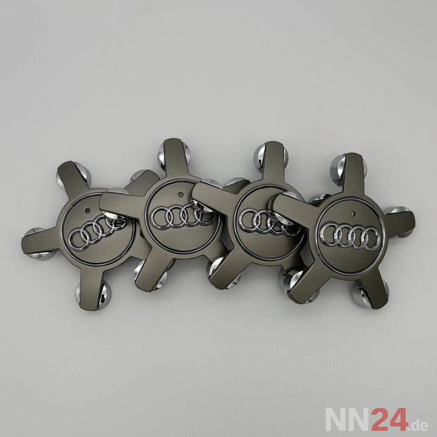 4er Set Audi Nabendeckel Grau nabennerd24.de