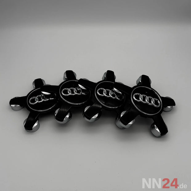 4er Set Audi Nabendeckel Schwarz 8R0 nabennerd24.de