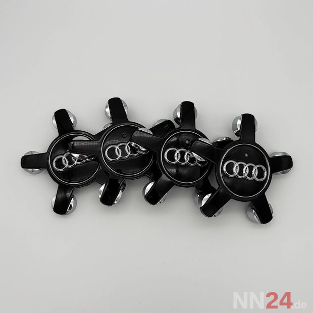4er Set Audi Nabendeckel Schwarz 8R0 nabennerd24.de