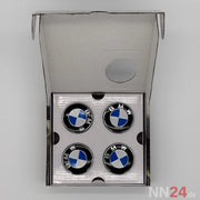 4er Set BMW Nabendeckel Feststehend Blau/Weiß nabennerd24.de