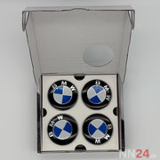 4er Set BMW Nabendeckel Feststehend Blau/Weiß nabennerd24.de