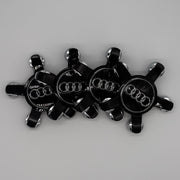 4er Set Audi Nabendeckel Schwarz 8R0 nabennerd24.de