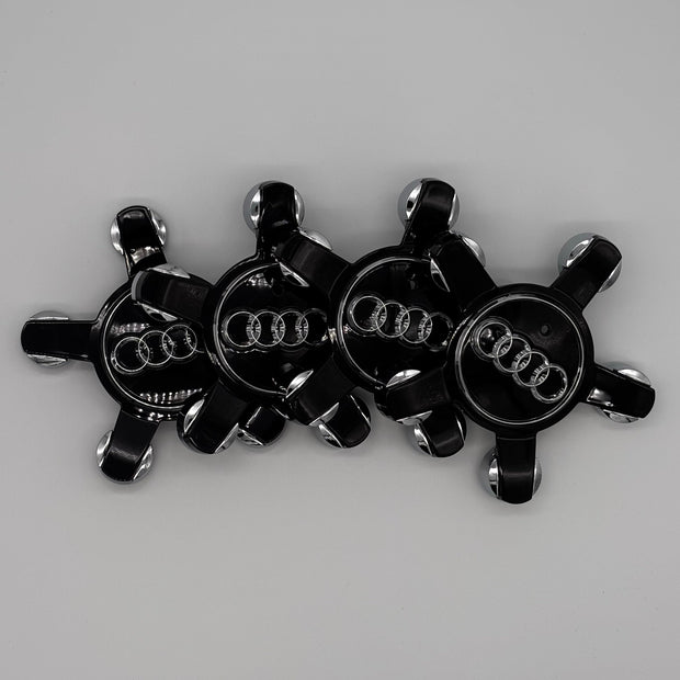4er Set Audi Nabendeckel Schwarz 8R0 nabennerd24.de
