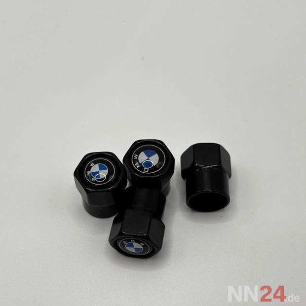 BMW Ventilkappen Set 4 Stück – Schwarz – Felgen Zubehör Alu Reifen Tuning nabennerd24.de